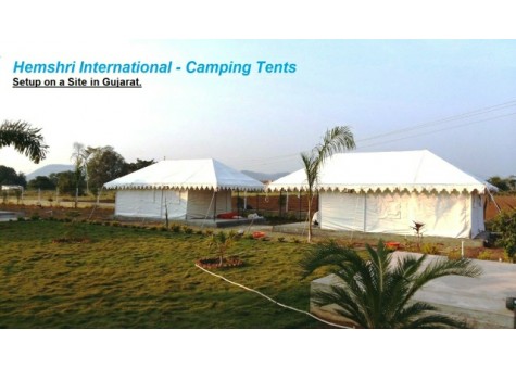 Swiss Camping Tent - 14x28 ft Waterproof shelter with attached Washroom
