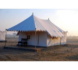 Swiss Tent on Bamboo Poles