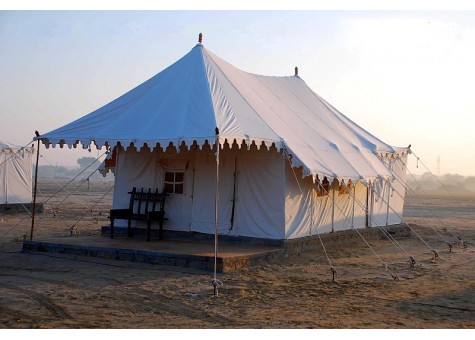 Swiss Tent on Bamboo Poles