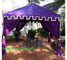 Garden Pergola Canopy Tent w/ Curtains 3 x 3 meter