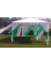 Pergola Garden Tent with Green and White Curtains