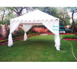 Garden Pergola Canopy Tent w/ Curtains 12 x 12 ft