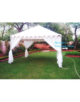 Garden Pergola Canopy Tent w/ Curtains 12 x 12 ft